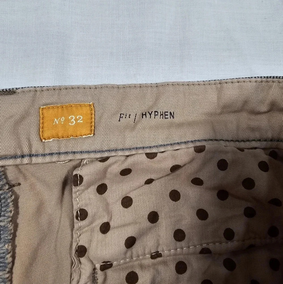 Anthropologie Pilcro and the Letterpress Pants Hyphen Fit Chino Khaki Size 32 - Picture 8 of 10